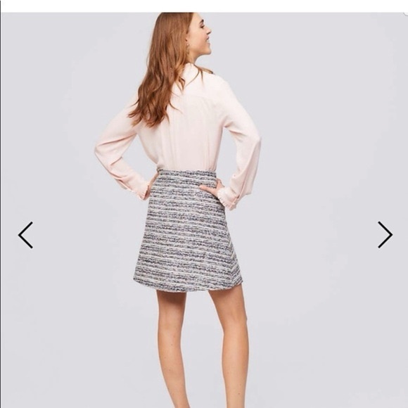 LOFT Boucle pocket skirt - Picture 2 of 8
